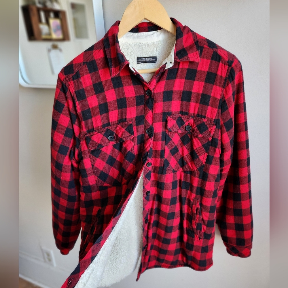 Zara Sherpa Lined Flannel